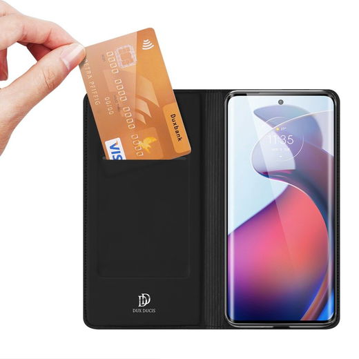 Dux Ducis Skin Pro Motorola Moto Edge 30 Fusion Hoesje Zwart afbeelding 1