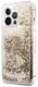 Guess Apple iPhone 14 Pro Hoesje Hard Case Gold Glitter Charms afbeelding 3