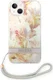 Guess Apple iPhone 14 Hoesje Hard Case Purple Flower Strap afbeelding 2
