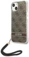 Guess Apple iPhone 14 Hoesje Hard Case Brown 4G Print afbeelding 1