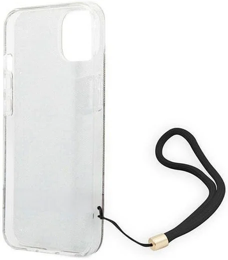 Guess Apple iPhone 14 Hoesje Hard Case Brown 4G Print afbeelding 6