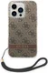 Guess Apple iPhone 14 Pro Hoesje Hard Case Brown 4G Print afbeelding 2