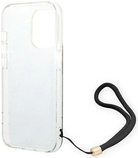 Guess Apple iPhone 14 Pro Hoesje Hard Case Brown 4G Print afbeelding 5