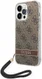 Guess Apple iPhone 14 Pro Max Hoesje Hard Case Brown 4G Print afbeelding 1