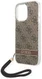 Guess Apple iPhone 14 Pro Max Hoesje Hard Case Brown 4G Print afbeelding 3