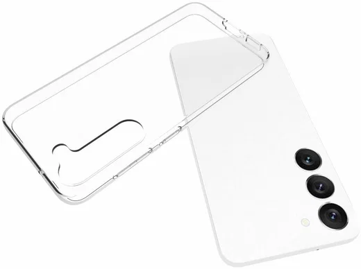 Samsung Galaxy S23 Hoesje Dun TPU Back Cover Transparant afbeelding 3