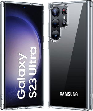 Samsung Galaxy S23 Ultra Hoesje Dun TPU Back Cover Transparant