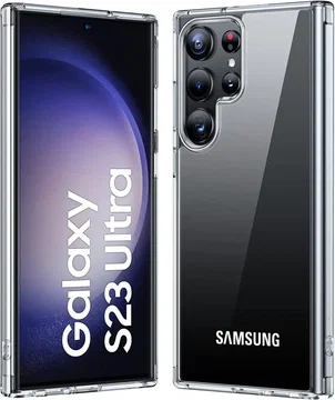 Samsung Galaxy S23 Ultra Hoesje Dun TPU Back Cover Transparant