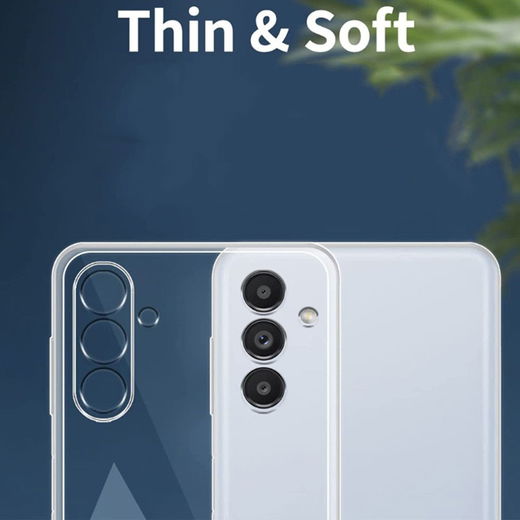 Samsung Galaxy A14 Hoesje Dun TPU Back Cover Transparant afbeelding 2