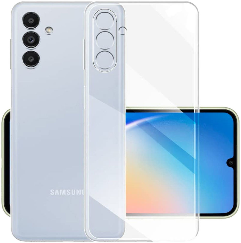 Samsung Galaxy A34 Hoesje Dun TPU Back Cover Transparant afbeelding 2