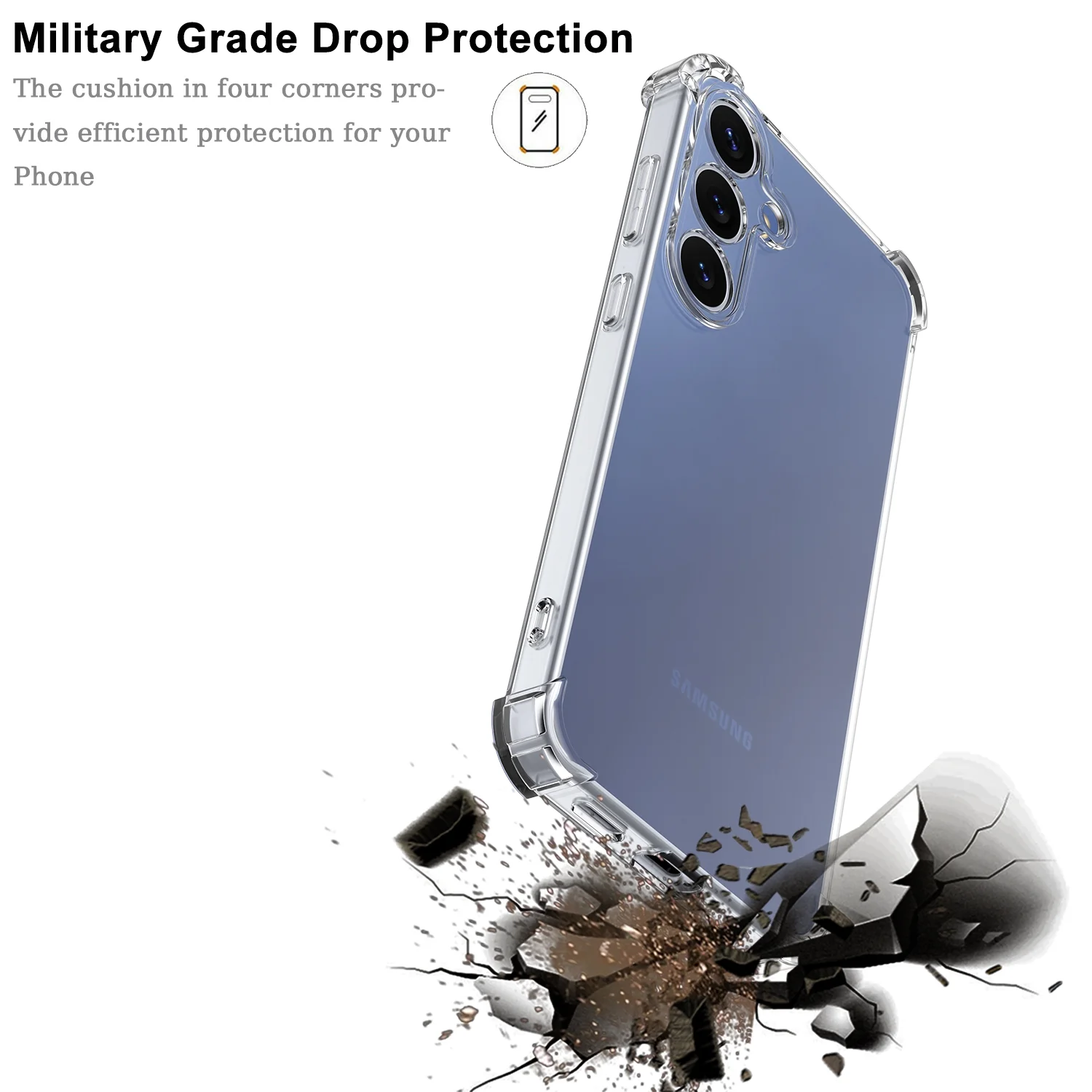 Samsung Galaxy S23 Hoesje Schokbestendig en Dun TPU Transparant afbeelding 5