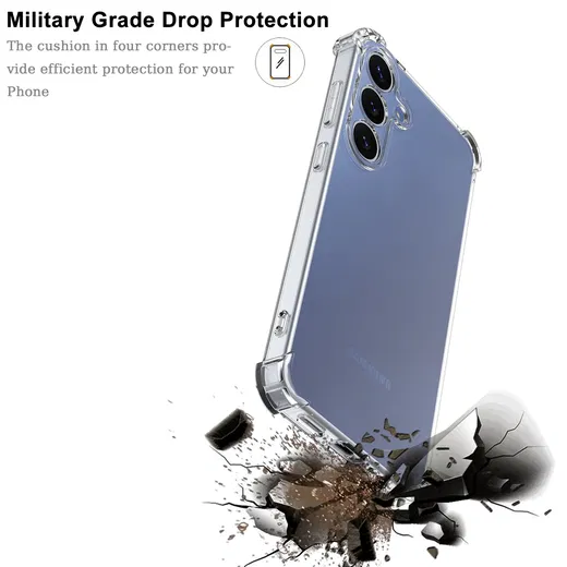 Samsung Galaxy S23 Hoesje Schokbestendig en Dun TPU Transparant afbeelding 5