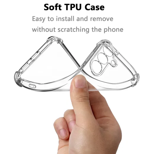 Samsung Galaxy S23 Hoesje Schokbestendig en Dun TPU Transparant afbeelding 8