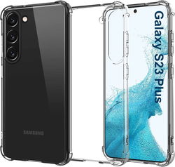 Samsung Galaxy S23 Plus Hoesje Schokbestendig en Dun TPU Transparant afbeelding
