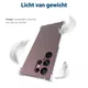Samsung Galaxy S23 Ultra Hoesje Schokbestendig en Dun TPU Transparant afbeelding 7