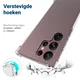 Samsung Galaxy S23 Ultra Hoesje Schokbestendig en Dun TPU Transparant afbeelding 5