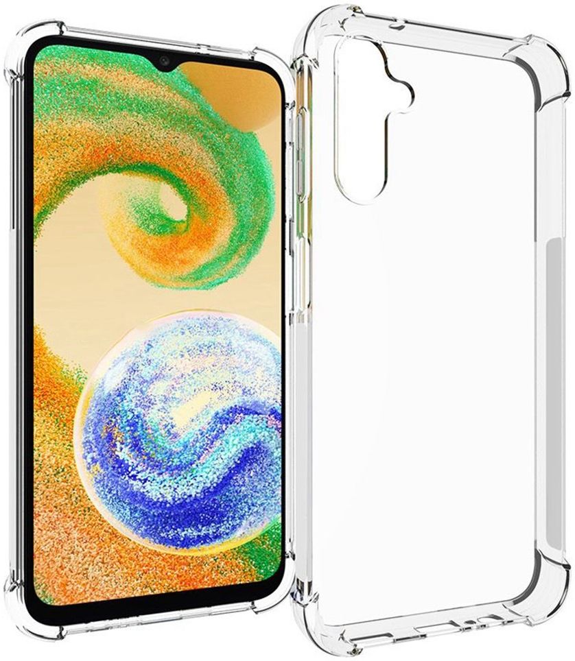 Samsung Galaxy A14 Hoesje Schokbestendig en Dun TPU Transparant afbeelding 1