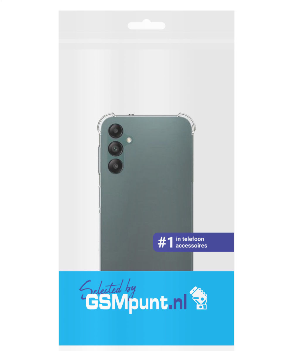 Samsung Galaxy A14 Hoesje Schokbestendig en Dun TPU Transparant afbeelding 14