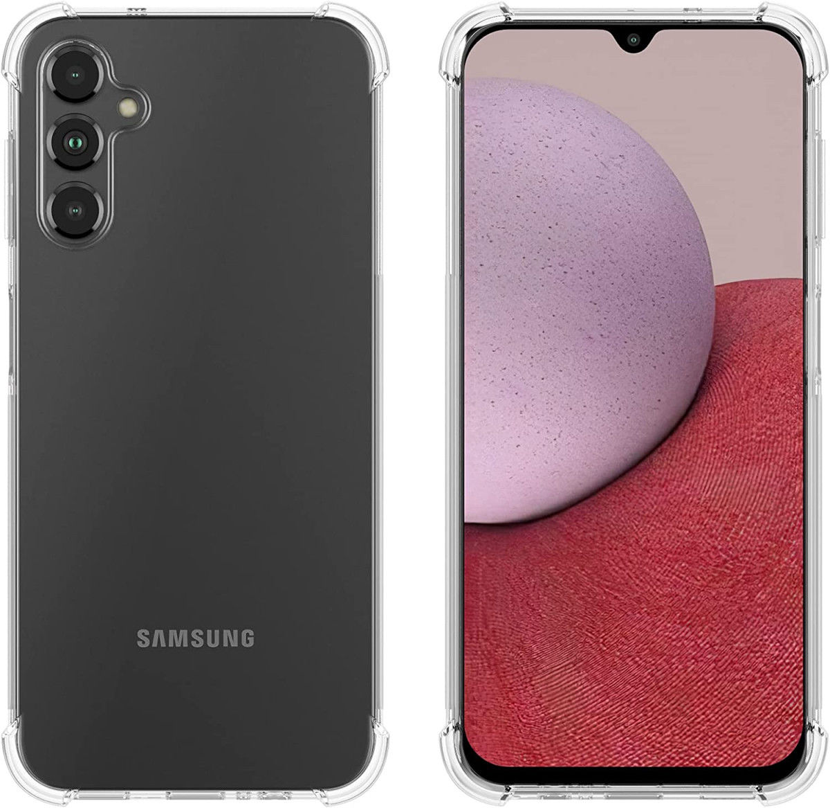 Samsung Galaxy A14 Hoesje Schokbestendig en Dun TPU Transparant afbeelding 11