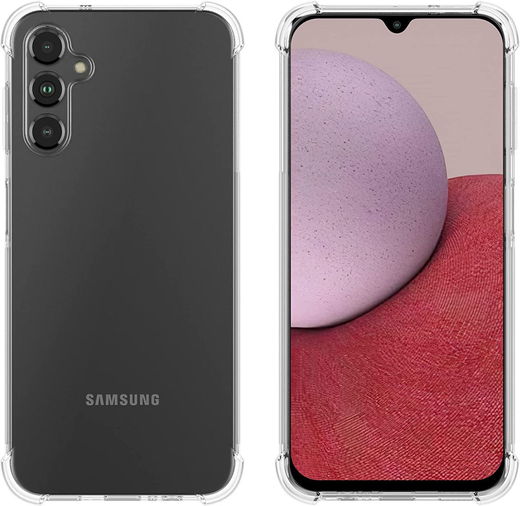 Samsung Galaxy A14 Hoesje Schokbestendig en Dun TPU Transparant afbeelding 11