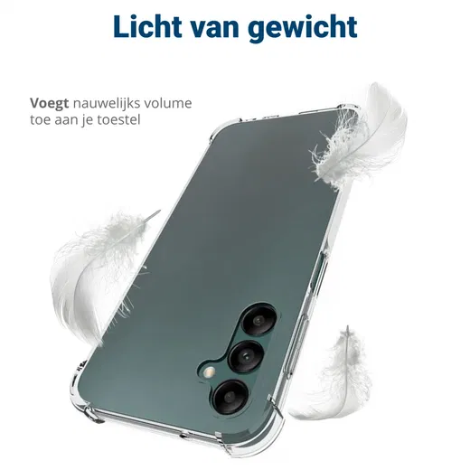 Samsung Galaxy A14 Hoesje Schokbestendig en Dun TPU Transparant afbeelding 5