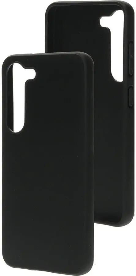 Samsung Galaxy S23 Hoesje Dun TPU Back Cover Matte Zwart afbeelding 2