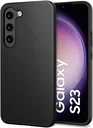 Samsung Galaxy S23 Hoesje Dun TPU Back Cover Matte Zwart