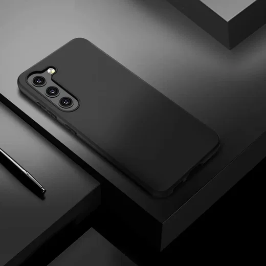 Samsung Galaxy S23 Hoesje Dun TPU Back Cover Matte Zwart afbeelding 8