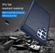 Samsung Galaxy S23 Ultra Hoesje Geborsteld TPU Back Cover Blauw afbeelding 4
