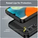 Samsung Galaxy A14 Hoesje Geborsteld TPU Flexibele Back Cover Zwart afbeelding 7