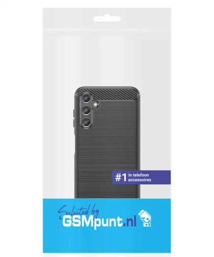 Samsung Galaxy A14 Hoesje Geborsteld TPU Flexibele Back Cover Zwart afbeelding 8