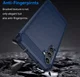 Samsung Galaxy A14 Hoesje Geborsteld TPU Flexibele Back Cover Blauw afbeelding 4