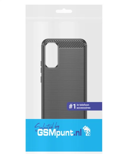Samsung Galaxy A34 Hoesje Geborsteld TPU Flexibele Back Cover Zwart afbeelding 9