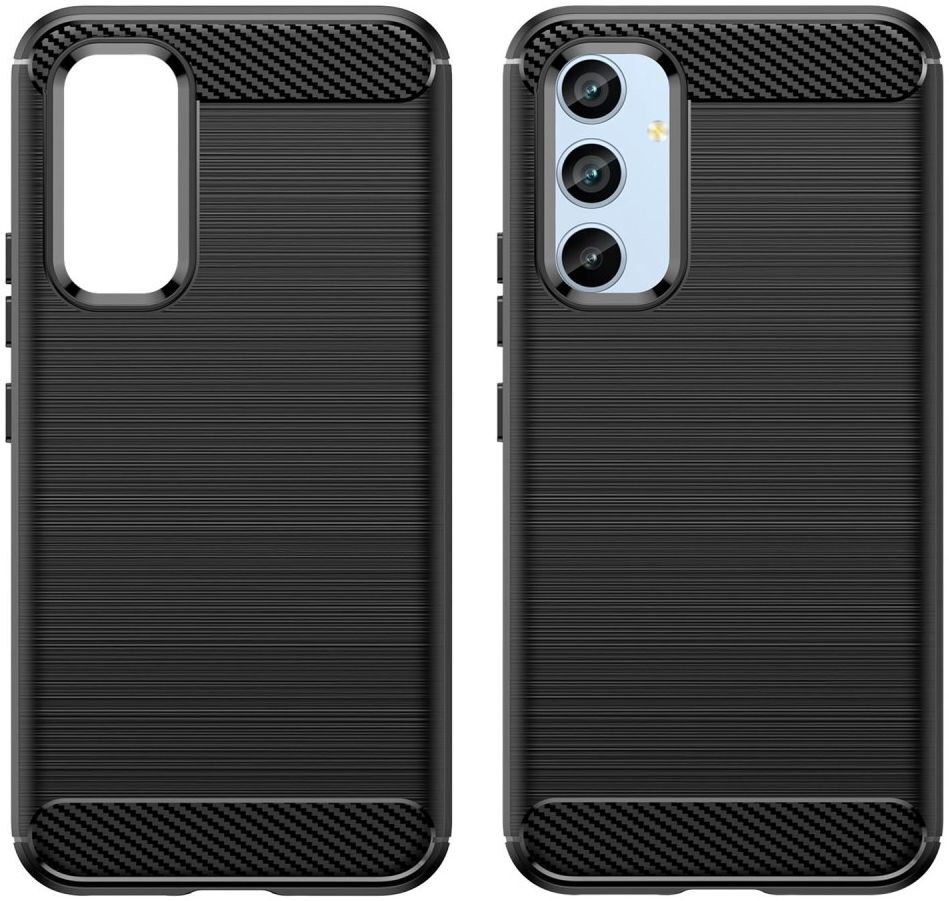 Samsung Galaxy A54 Hoesje Geborsteld TPU Flexibele Back Cover Zwart afbeelding 13