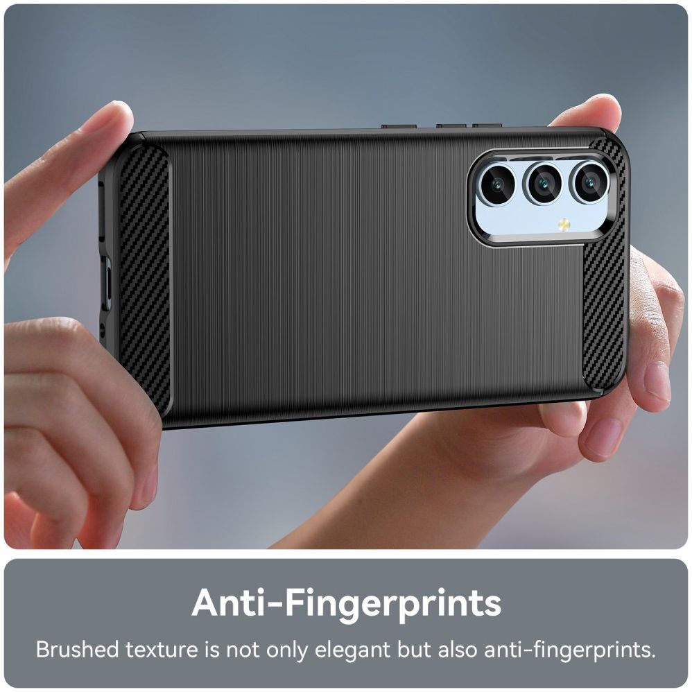 Samsung Galaxy A54 Hoesje Geborsteld TPU Flexibele Back Cover Zwart afbeelding 7