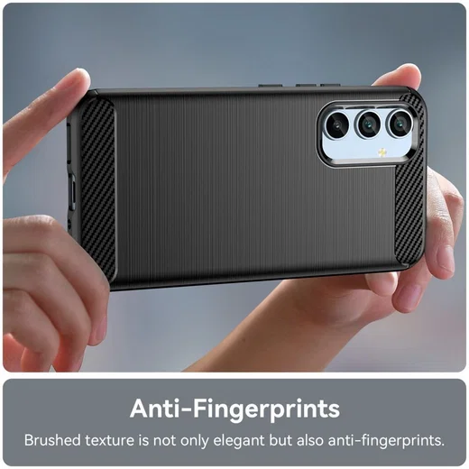 Samsung Galaxy A54 Hoesje Geborsteld TPU Flexibele Back Cover Zwart afbeelding 7
