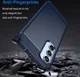 Samsung Galaxy A54 Hoesje Geborsteld TPU Flexibele Back Cover Blauw afbeelding 4