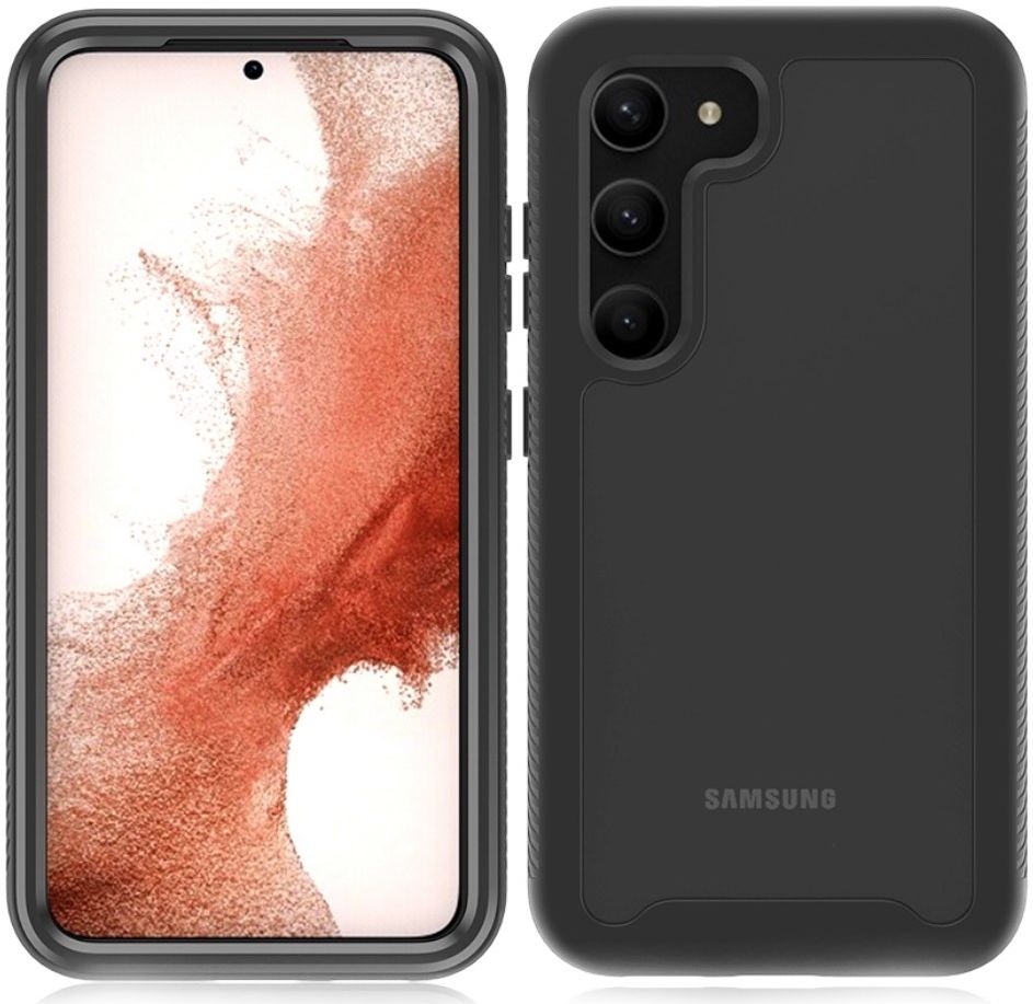 Samsung Galaxy S23 Hoesje Full Protect 360° Cover Hybride Zwart afbeelding 6