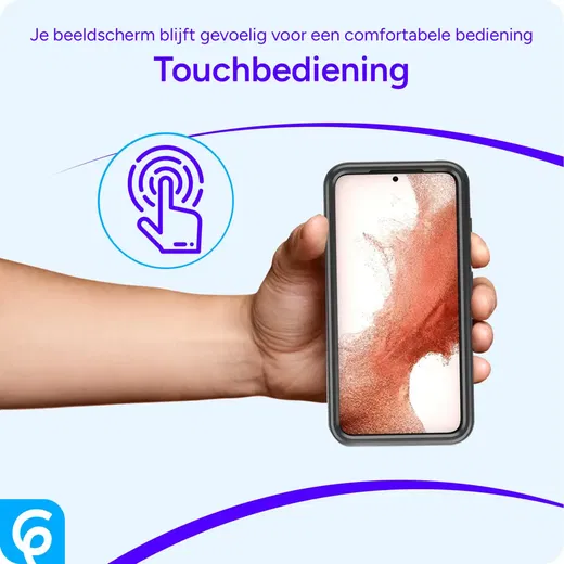 Samsung Galaxy S23 Hoesje Full Protect 360° Cover Hybride Zwart afbeelding 5