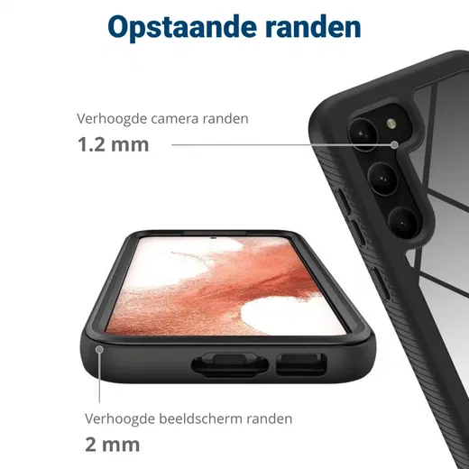 Samsung Galaxy S23 Hoesje Full Protect 360° Cover Hybride Rood afbeelding 8