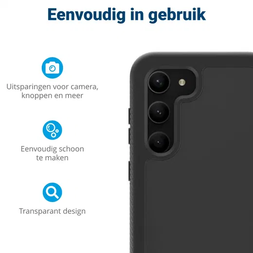 Samsung Galaxy S23 Hoesje Full Protect 360° Cover Hybride Rood afbeelding 5