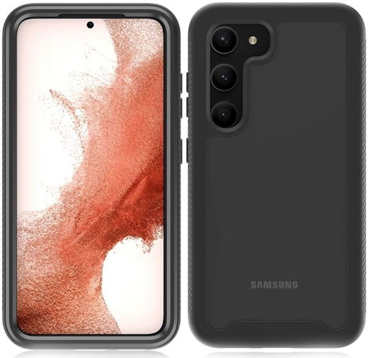 Samsung Galaxy S23 Plus Hoesje Full Protect 360° Cover Hybride Zwart afbeelding 9