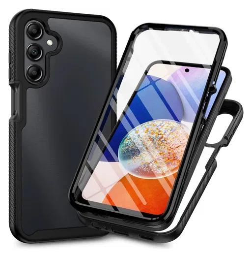 Samsung Galaxy S23 Plus Hoesje Full Protect 360° Cover Hybride Zwart afbeelding 1