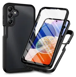 Samsung Galaxy S23 Plus Hoesje Full Protect 360° Cover Hybride Zwart afbeelding