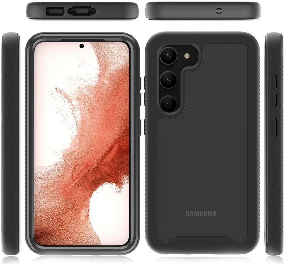 Samsung Galaxy S23 Plus Hoesje Full Protect 360° Cover Hybride Blauw afbeelding 9