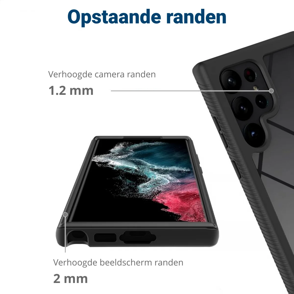 Samsung Galaxy S23 Ultra Hoesje Full Protect 360° Cover Hybride Rood afbeelding 8