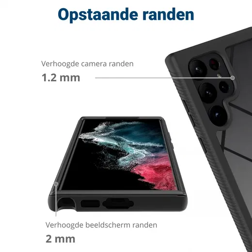 Samsung Galaxy S23 Ultra Hoesje Full Protect 360° Cover Hybride Rood afbeelding 8