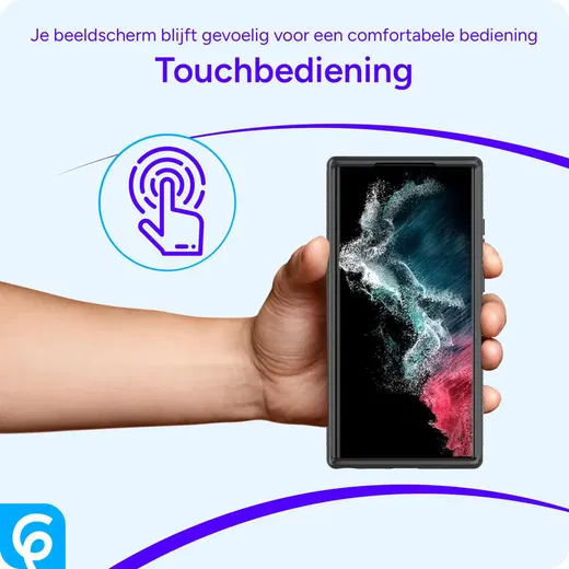 Samsung Galaxy A14 Hoesje Full Protect 360° Cover Hybride Zwart afbeelding 6