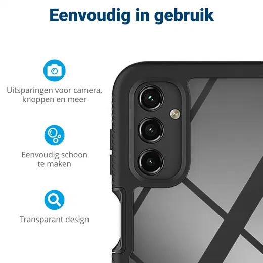Samsung Galaxy A14 Hoesje Full Protect 360° Cover Hybride Blauw afbeelding 6