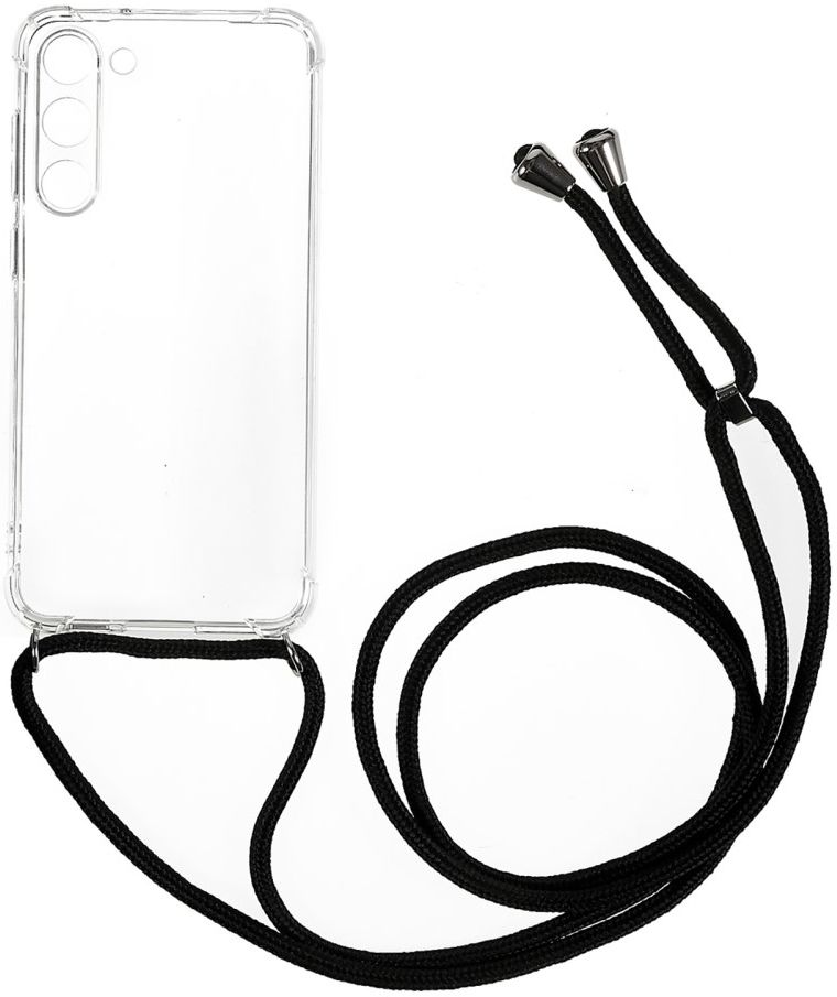 Samsung Galaxy S23 Hoesje met Koord Schokbestendig TPU Transparant afbeelding 1